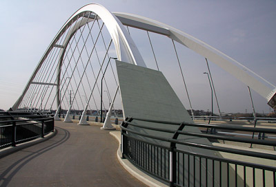 Lowry Bridge with Bike Path over Mississippi River